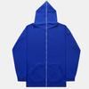Men's Solid Color Full Zip Hoodie Sweatshirt