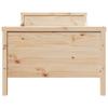 Brown Bed Frame with Headboard 80 x 200 cm Engineered Wood