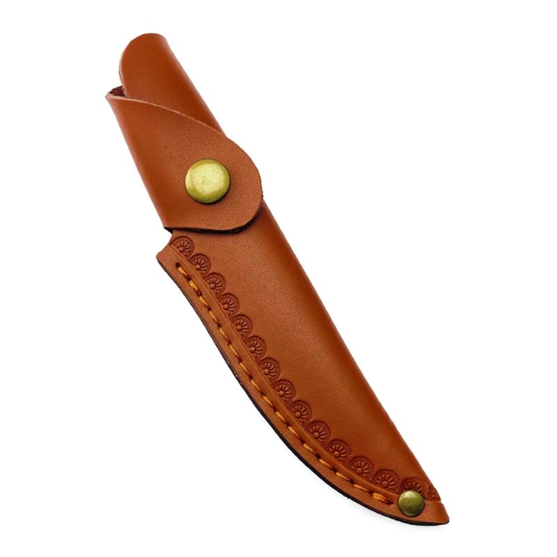 

Шкіряний чохол для ножа з пряжкою на поясному ремені Захисний чохол для кишенькового ножа Багатофункціональний інструмент Кобура для ножа на відкритому повітрі