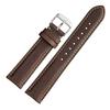 Watch Strap 20mm Watch Replacement Strap Vintage Watch Band Genuine Leather Adjustment Tool and Spring Bar Included [WOCCI] (Dark Brown/Contrast