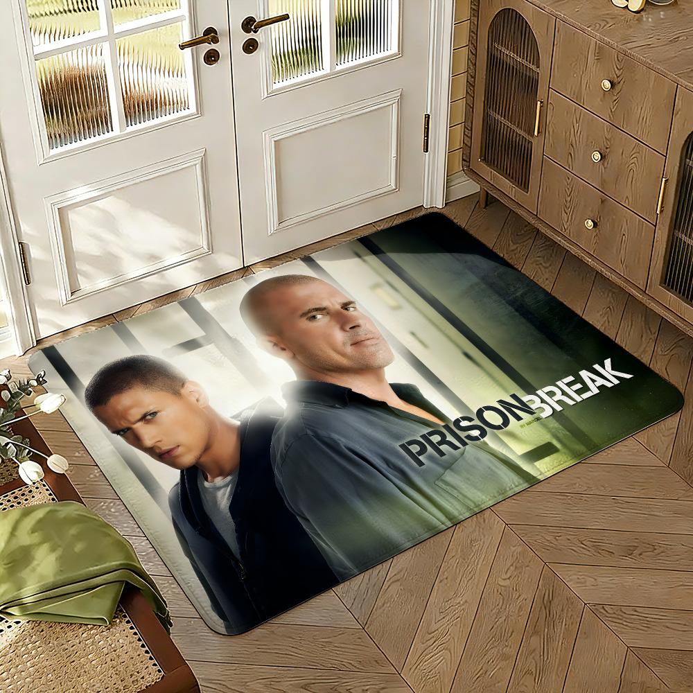 Prison Break Floor Mat Soft Thickened Absorbent Non-Slip Bedroom Living Room Door Mat Home Decor Flannel Rugs