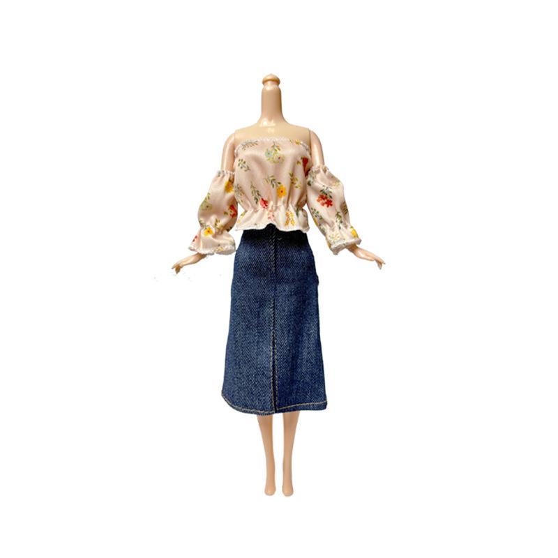 

New Doll Clothes Supermodel Doll Toy Clothing Accessories 1/6 Doll Dress Up Clothes Set Fashion Top Pants Skirt For 30Cm Doll doll not included