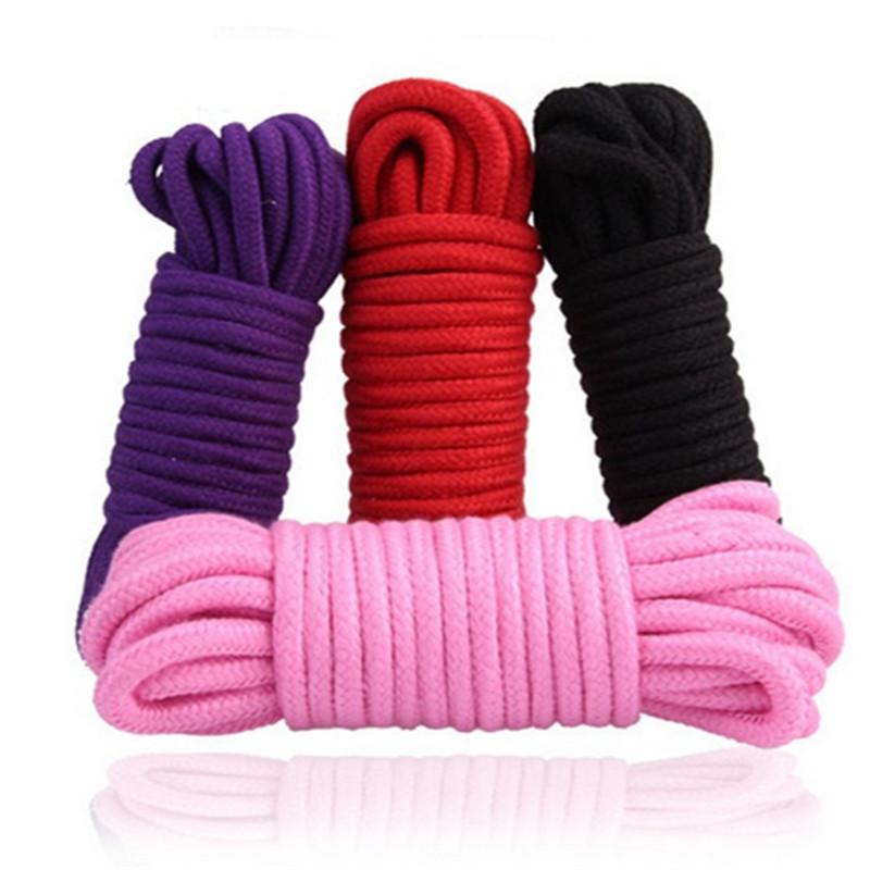 5m/10m Soft Cotton Rope Female Slave  Bondage Gear Set Adult Games Binding Role-Playing Sex Toys for Couples Women