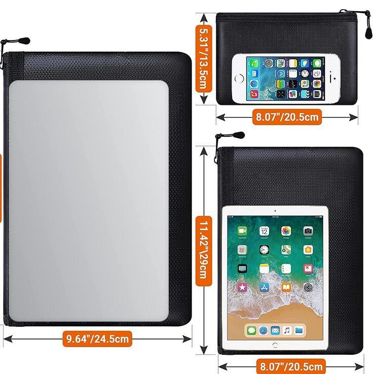 

Огнеупорная Водонепроницаемая Сумка для Документов для Хранения Денег, Офисных Документов, Дома, Квитанций и Драгоценных Металлов Large (34*24.5CM 150g)