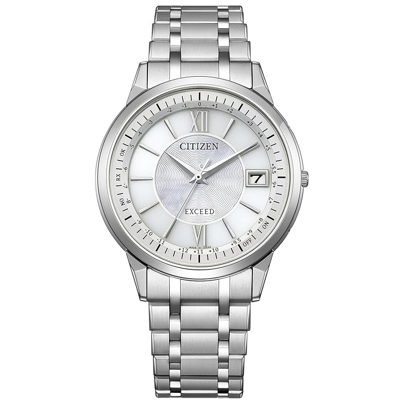 

[Citizen] watch Exceed Light-powered eco-drive radio clock waterproof navy CB1140-61D men s silver