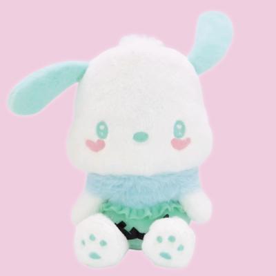 Nakajima Corporation Personaggi Sanrio Peluche Angelo Menta Pochacco, Piccolo, 202499-24, A20 x L22 x P15cm
