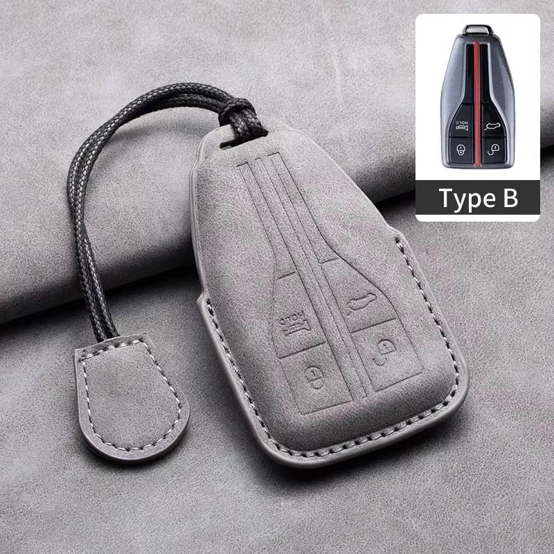 Leather Car Metal Key Case Cover For Suzuki Swift Kizashi Vitara SX4 Baleno Ignis Ciaz S-cross Ertiga Key Chain Accessories