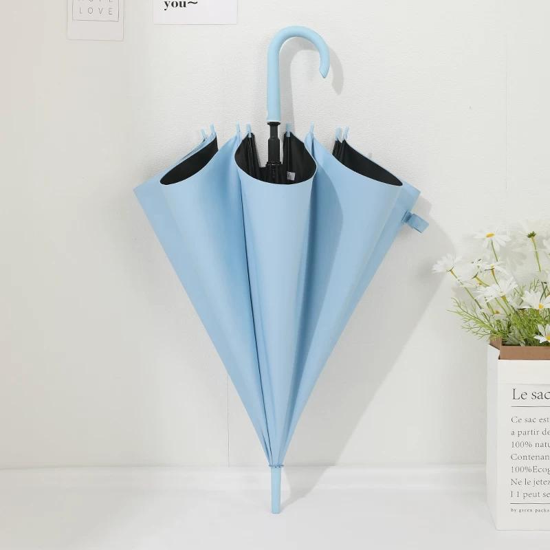 8-Rib Long-Handle Umbrella for Women, Wind-Resistant, Reinforced, Double-Person, Japanese Style, Thickened, Wind-Resistant, Large Automatic Straight