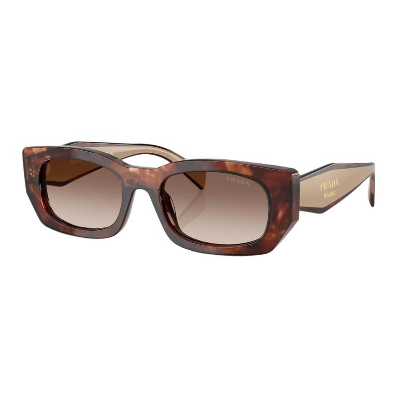 Prada Fashionable and Versatile Acetate Irregular Shape Sunglasses Women s Tortoiseshell