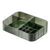 Makeup Organizer Tray Multi Compartmental Clear Acrylic Space Saving Desktop Cosmetic Organizer for Bathroom Vanity