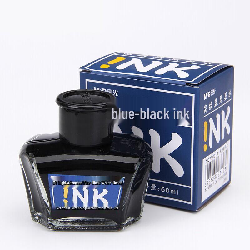 

Высококачественные сине-черные чернила для перьевых ручек M&G (6 x 60 мл бутылок)