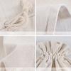 Round Bottom Cotton Linen Canvas Bag Rice Grain Flour Drawstring  Storage Bags Household Kitchen Sundries Packaging Sacks