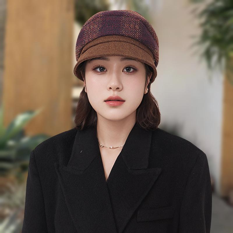 

Hat Mom 2025 New Fashion Premium Season Warm Thickened Ethnic Style Versatile Beret One size