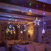 LED Star String Lights: Colorful Flashing Decorations for Bedroom, Party, and Atmosphere Enhancement.