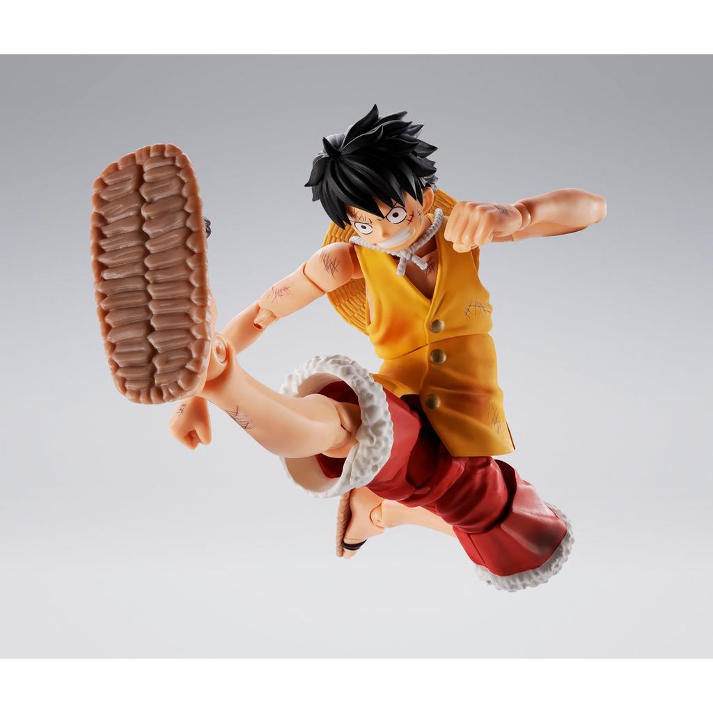 TAMASHII NATIONS S.H.Figuarts ONE PIECE Monkey D. Luffy - Marineford Summit Battle - Approximately 145mm PVC & ABS Painted Movable Figure