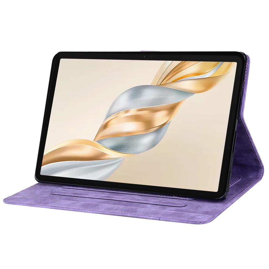 Pentru Husă Honor Pad X9a/Pad X9 Pro, Sloturi pentru Carduri, Piele, Suport Tabletă, Husă Folio, Floare, Pisică