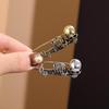 Retro Skeleton Skull Brooch Pins With Gothic Punk Design Perfect For Halloween Costume Party Daily Wear Accessories