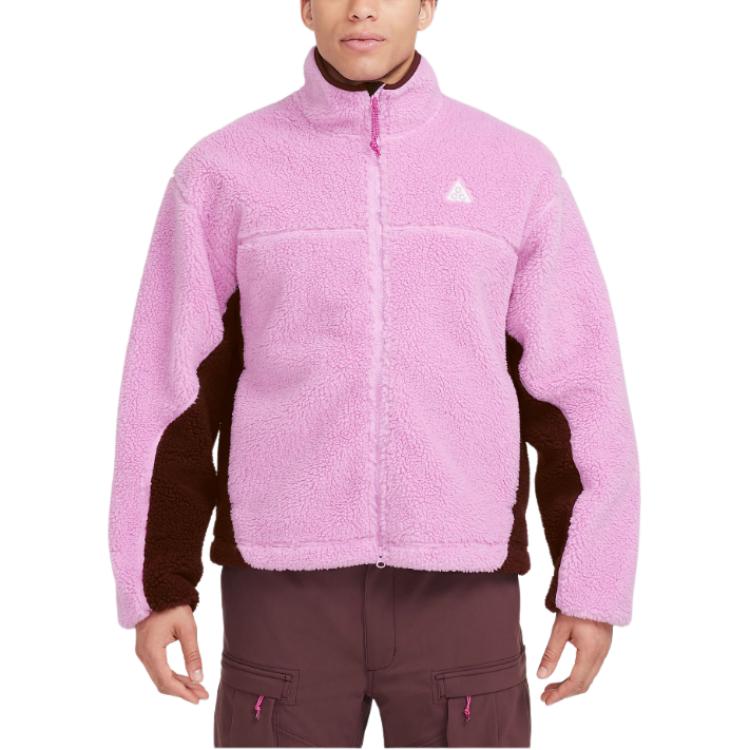 Nike ACG Therma-Fit Adv Canwell Glacier Outdoor Casual Sports Zip-Up Fleece Jacket Men Jacket Deep-Pink FV8653-632