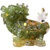 YUYAKESHI Dragon Turtle Ornament, Mini Figurine, Mascot, Cute Mini Object, Entryway, Garden, Pebble Container, Natural Stone, Resin, Decorative