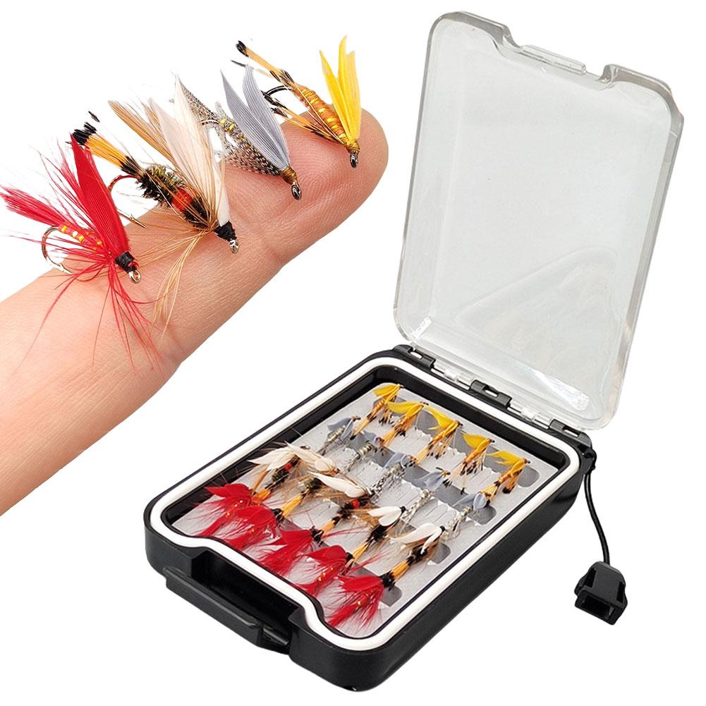 20Pcs Fly Fishing Lures Artificial Insect Fishing Baits for Trout Carp Fishing Lure Set