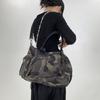 Ladies' Fashionable and Personalized Camouflage Street Shoulder Bag with Large Capacity and Multiple Pockets, Retro Crossbody Bag