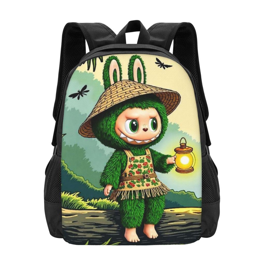 Backpack Student Full Print Schoolbag Cartoon Animation Large Capacity Wear-Resistant Backpack