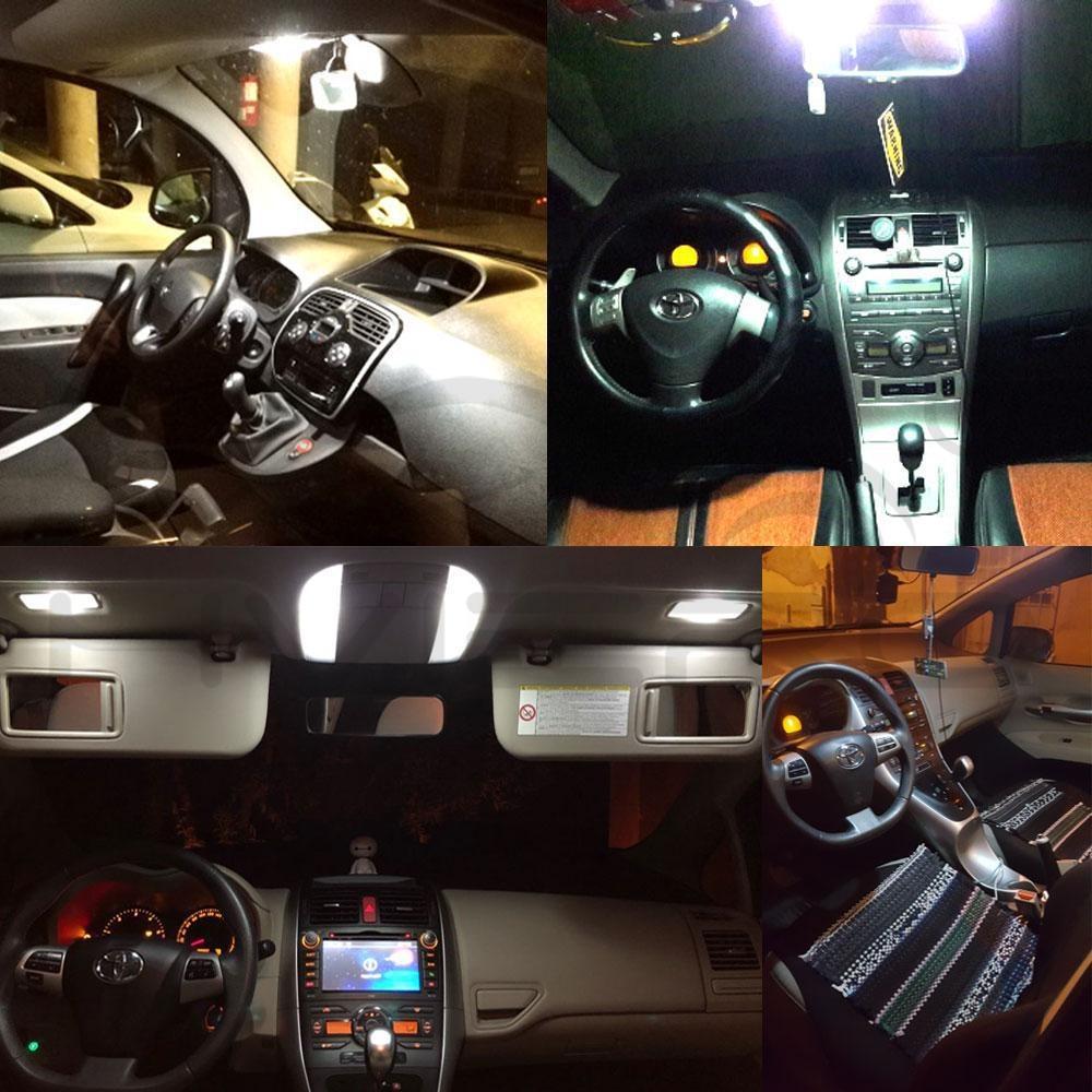 T10 W5W 5050 5SMD White Interior Lights LED Car Light Wedge Reading Lamp Bulbs Super Bright DC 12V