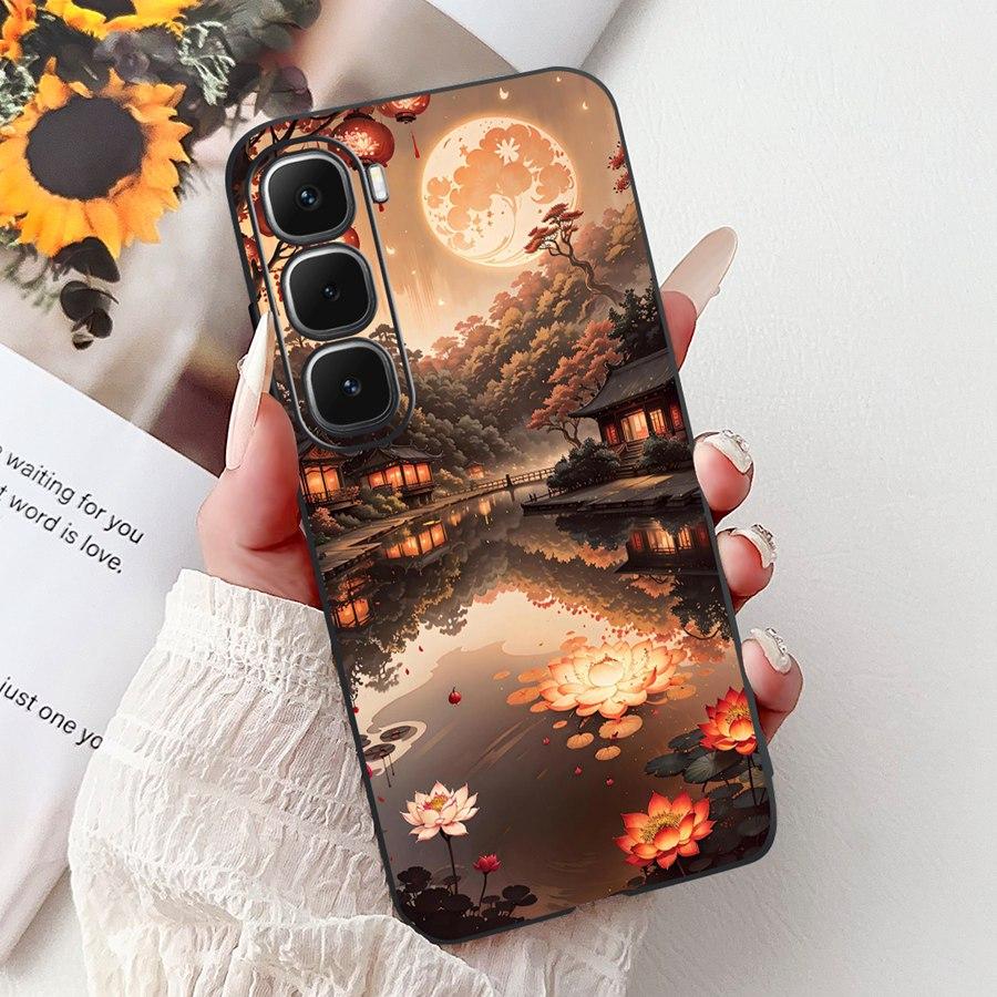 For Infinix Hot 60 Hot60i Case Cover lovely heart Pattern Soft Silicone Funda for infinix hot 60 Hot 60 i X6728 Shockproof Capa