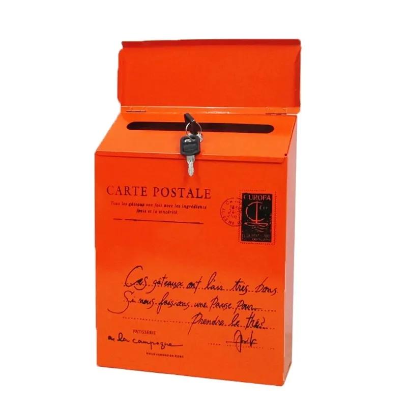 NEW 2025 Vintage Wall Mount Mailbox Mail Retro Postal Letter Newspaper Box Waterproof Mailboxes Garden Decoration Versieringen Voor Feest