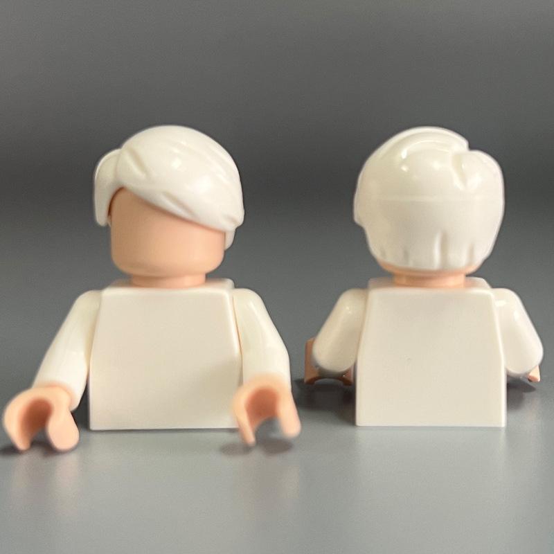 Compatible Lego Boy's Small Particle Hair Building Blocks MOC Parts DIY Assembly Toy Accessories