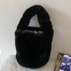 2025 Autumn New Niche Fashionable Bucket Bag Plush Cute Portable High Value Hand Bag Foreign Style Simple Bag