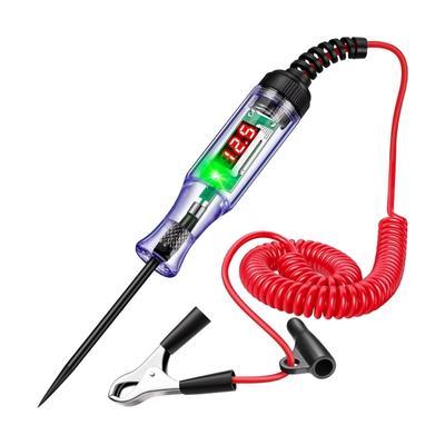 Digital LED Voltage Tester with 3V To 120V Ranges & Safety Plastic Designs Auto Circuit Test Pen for Car & Motorcycle