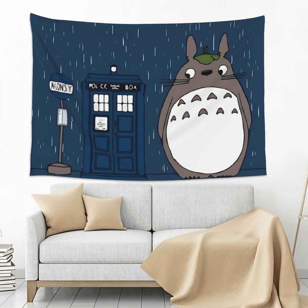 Cutecore Anime My Neighbor Totoros Tapestry Bedroom Decoration Wall Hanging Blanket Tapestry Cool Stuff For Room