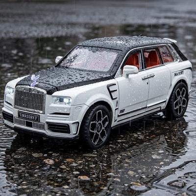 1:24 Rolls Royce Cullinan Mansory Off Road SUV Alloy Metal Diecast Model Car Sound & Light Collectibles Ornaments Birthday Gifts