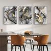 Black Gold Abstract Canvas Painting Gilt Marble Posters And Prints Modern Minimalist Modular HD Pictures Living Room Home Decor