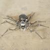 Tempo de artesanato em metal Aranha aço inoxidável estático modelo de inseto mecânico artesanato diy montagem de decorações acabadas, cra de mesa