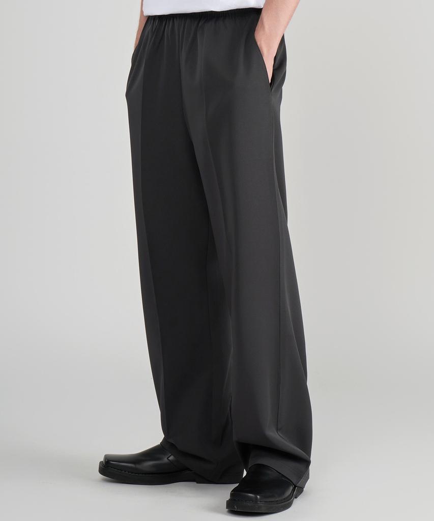 UNTAPPED STUDIO Semi-Wide Elastic Waist Slacks 3 Colors
