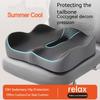 1PC Memory Sponge Tailbone Seat Cushion, Summer Car Seat Cushion with Good Air Permeability, Washable Cover, Non-slip and Soft Support Pad