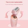 Painless Hair Removal At Home 2 In 1 Electric Shaver Razors for Women Bikini Trimmer for Pubic Hair Wet & Dry Electric Shaver