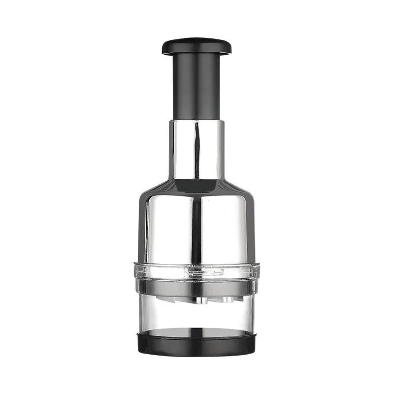 German 304 Stainless Steel Garlic Press & Paste Chopper - Compact Kitchen Tool
