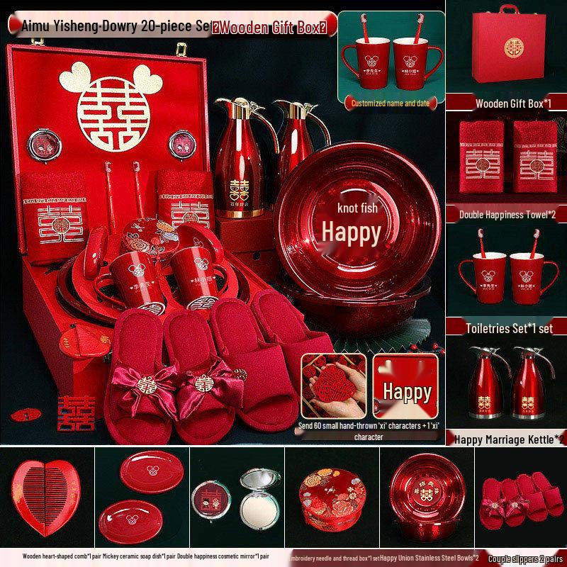 Bridal Dowry Gift Set: Complete Toiletries and Wedding Essentials Box for Bride's Family