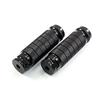 1 Pair Universal CNC Aluminum Motorcycle Rear Foot Pegs M8 Anti-Slip Footrests Pedals for Yamaha for Honda for Kawasaki Motorbike Passenger Modify