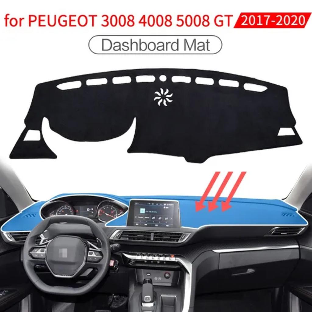 Garnitures D'échappement Pour Peugeot 3008 4008 5008 (2017-2021) - Finition Argent, Décoration Arrière