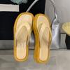 Fashion New Fashion Thick Soled Women Slides Slippers Spring Summer Beach Female Flip flops Sandals Square Toe Ladies Slippers Shoes
