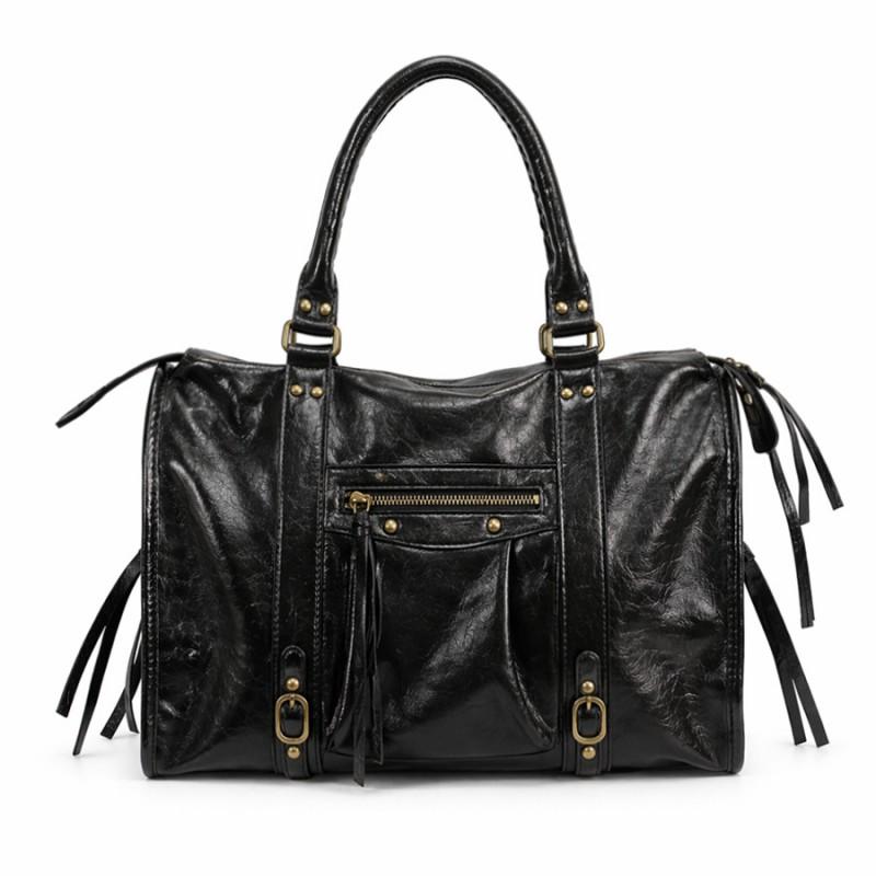 Large Capacity Retro Motorcycle Style Tote