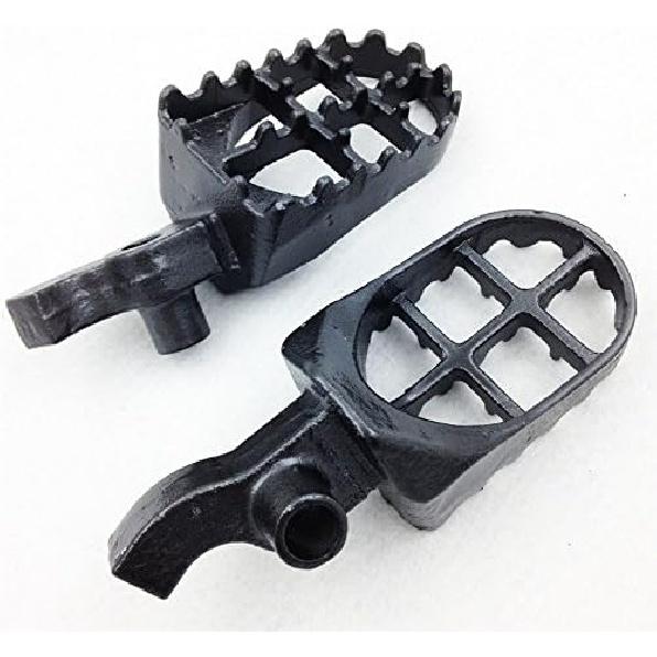Gunmetal Black Motocross MX Dirt Bike Racing Foot Pegs for 2000 2001 CR250R CR125R