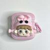 Cute 3d Girl Rabbit Cartoon Bunny Bow Pink Imd Non -Slip Earphone Case For Apple Airpods 1 2 Pro 3 2nd Wireless Bluetooth Box