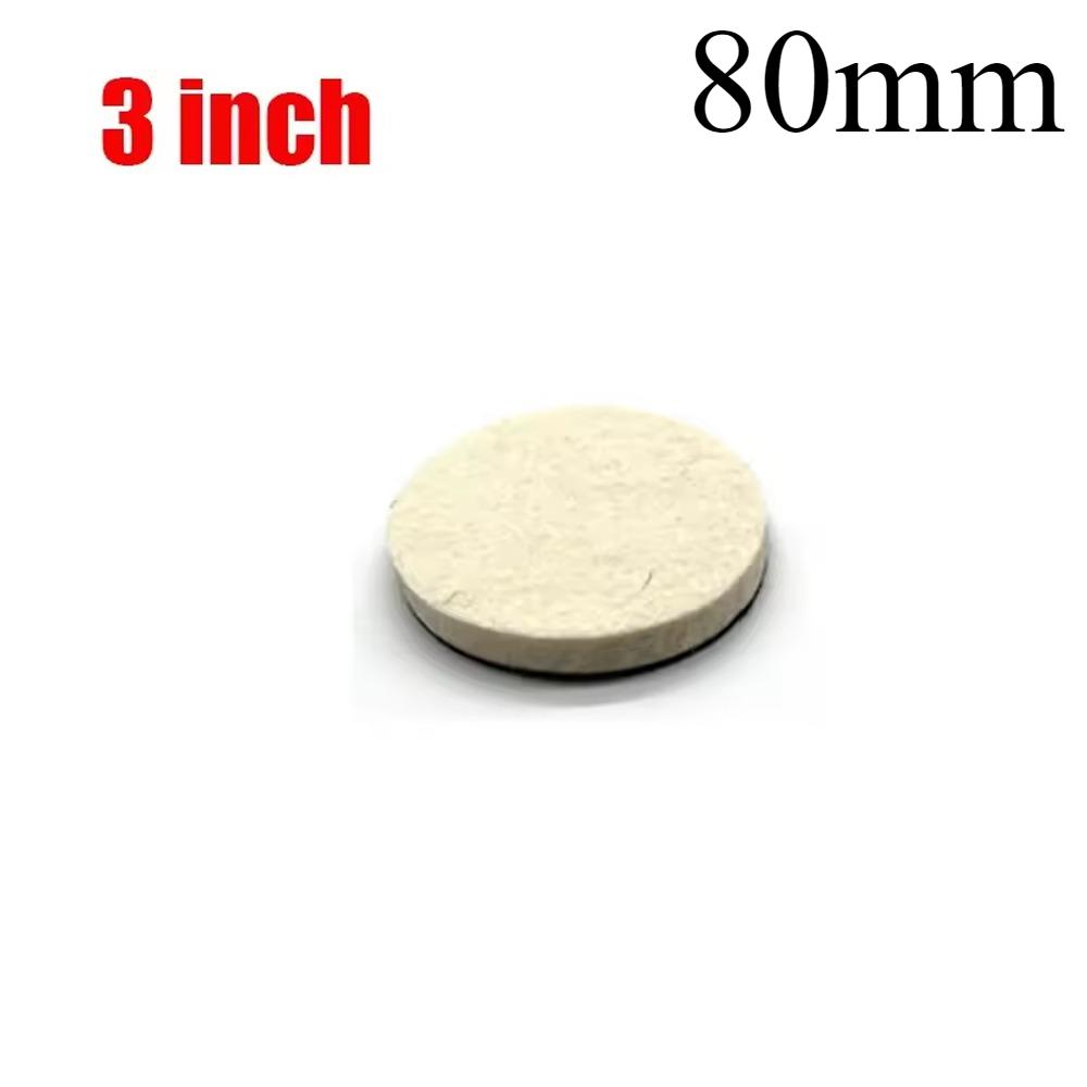 1-20Pcs Wool Felt Polishing Pad 1/2/3/4/5/6/7inch Polish Wheel Pad Drill Adapter for Drill,Fine Polishing of Metal Glass Stone