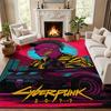 Cyberpunk 2077 Carpet Door Mat for Living Room or Bedroom Protective Mat Under Chair Office Decoration Christmas Gift Birthday Present