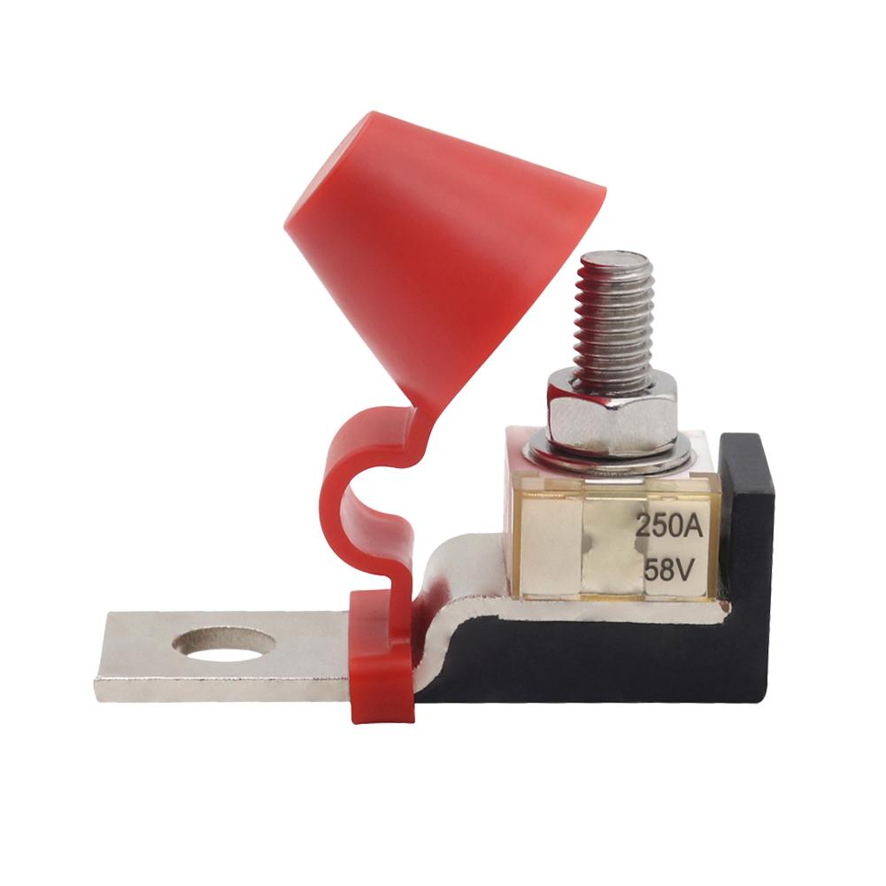 Battery Terminal 30A-300A Battery Terminal Holder with 58V Ring Fuse Ignition Protection for Boat Truck for RV Cruise Ship Crane